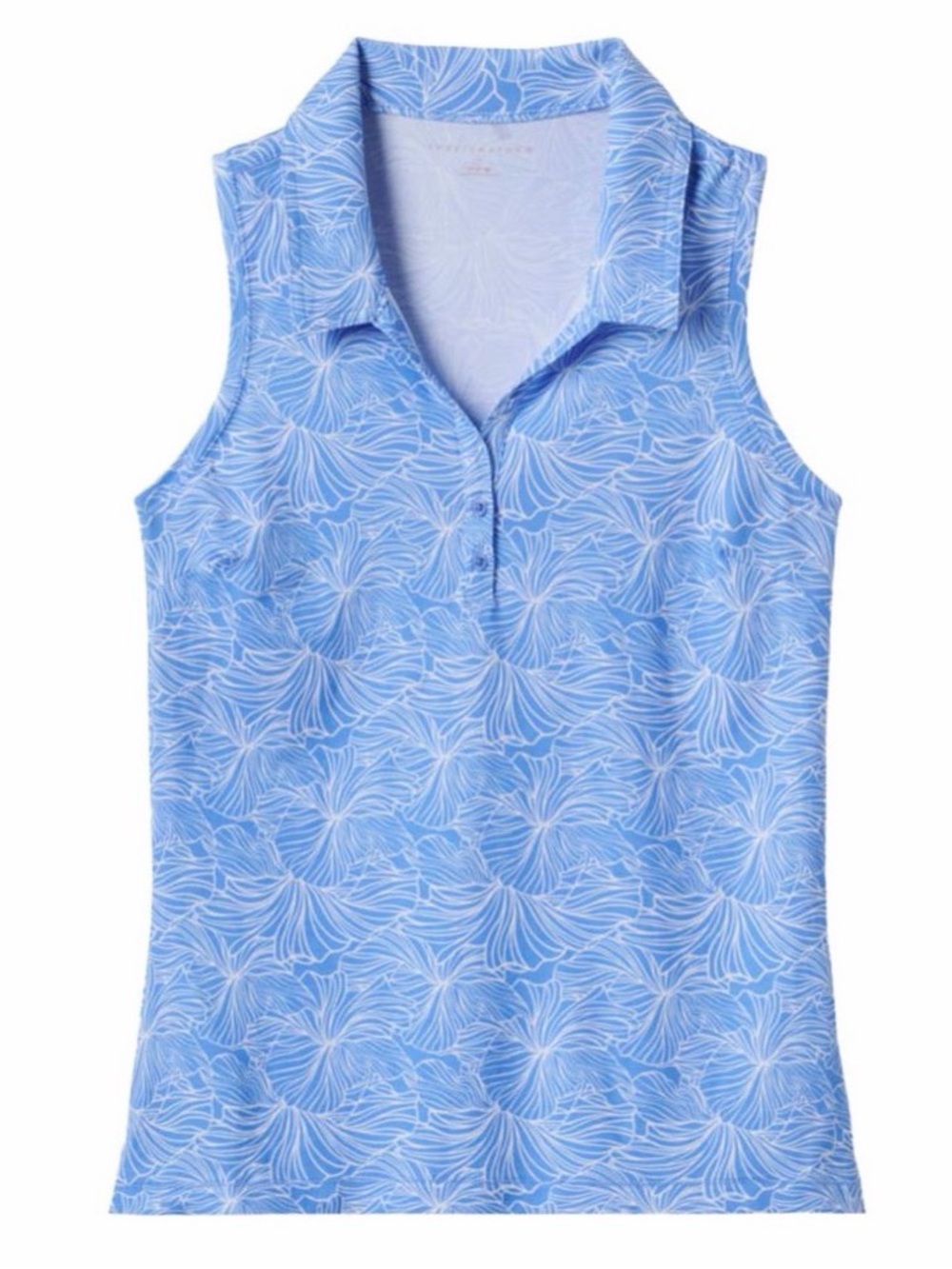 Travis Mathew Featherweight Printed Sleeveless Polo